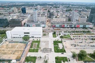 MSN i plac Centralny to nie jedyne zmiany na Placu Defilad. Rusza budowa nowej siedziby TR Warszawa