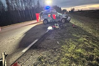 Szuszalewo. Tragiczny karambol na trasie Dąbrowa Białostocka - Lipsk