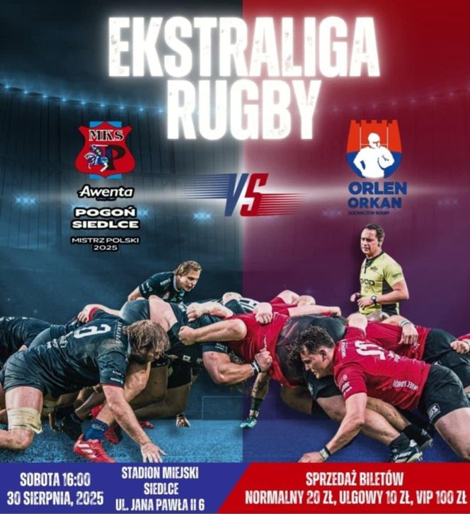 Mecz rugby w Siedlcach