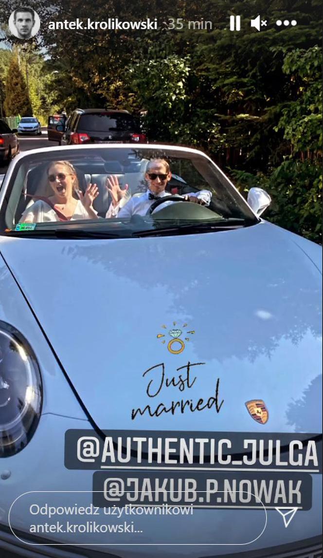 Julia Królikowska pojechała do ślubu Porsche 911 Turbo S Cabriolet