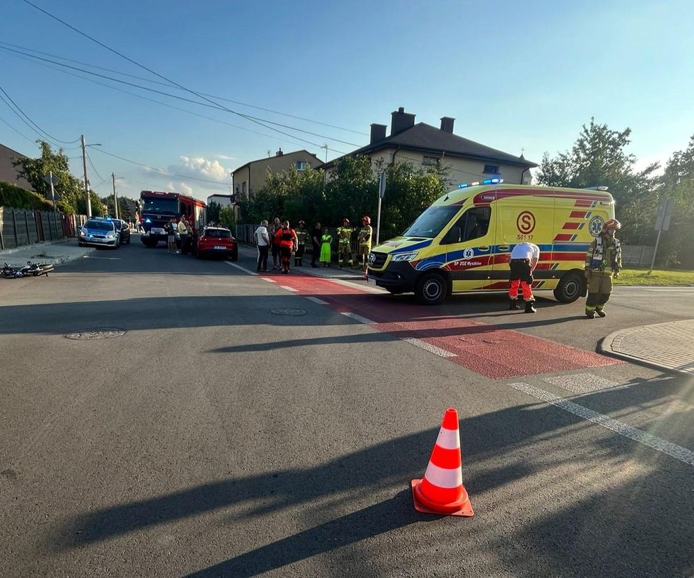 Poważny wypadek w Myszkowie z udziałem 11-latka