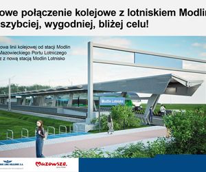 Jest decyzja lokalizacyjna dla linii kolejowej do lotniska w Modlinie