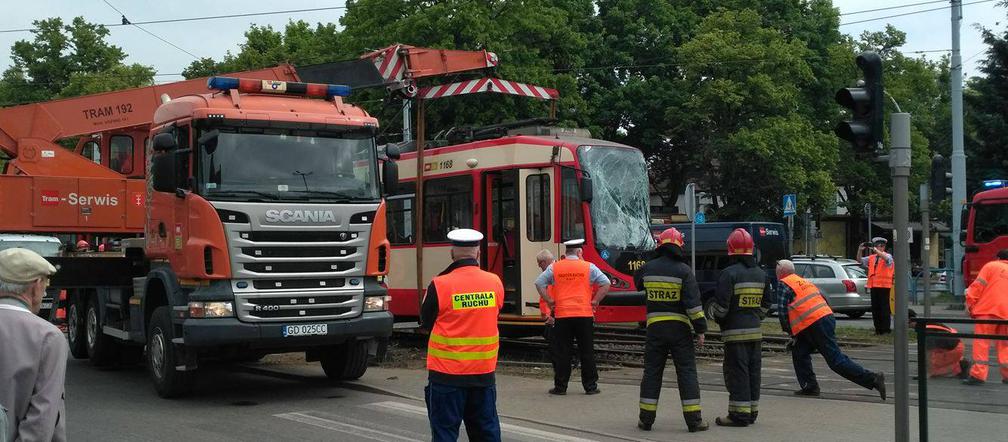 Czołowe zderzenie tramwajów w Gdańsku!