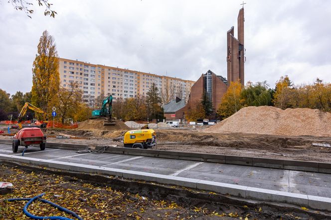 Budowa tramwaju na Stegny w Warszawie