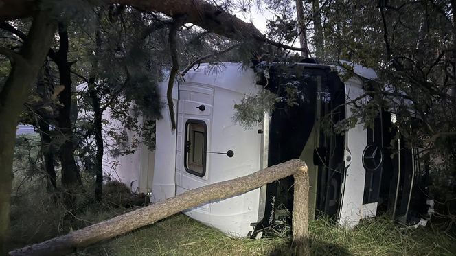 Toyota zmiażdżona przez ciężarówkę! 65-latka nie miała żadnych szans