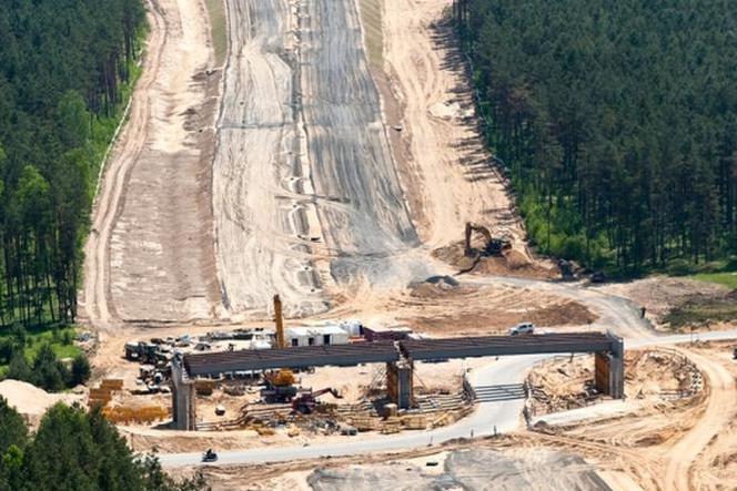 Budowa wiaduktu Łagów - Jordanowo