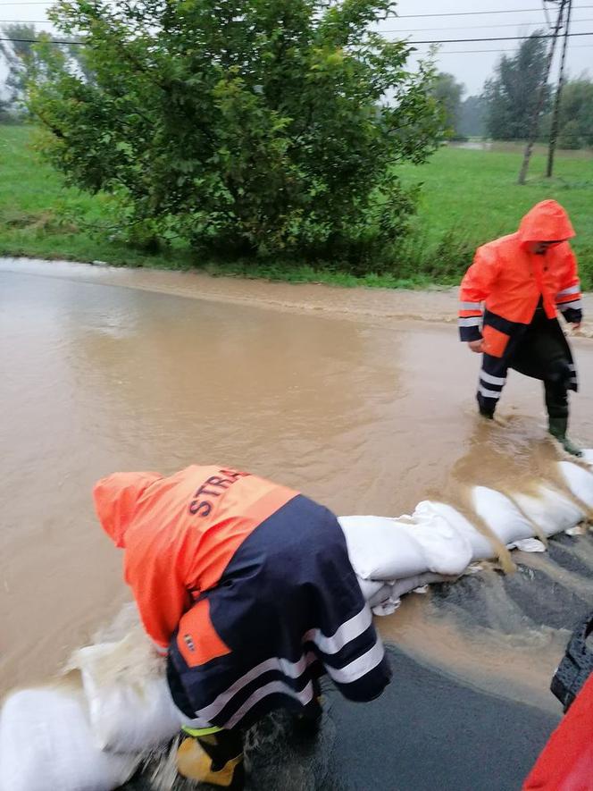 Podtopienia w Biskupowie 