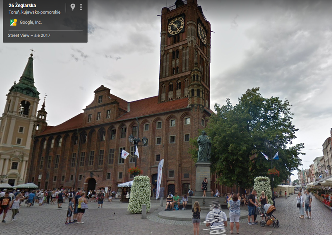 Toruń na nowych zdjęciach Google Street View