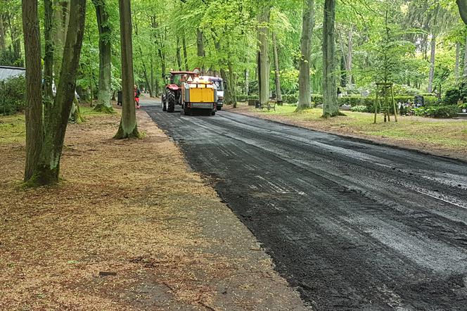 Remont alejek na Cmentarzu Centralnym w Szczecinie