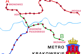 Metro w Krakowie - MAPA
