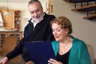 Barwy szczęścia odc. 3161. Józefina Rawiczowa (Elżbieta Jarosik), Andrzej Zastoja-Modelski (Leon Charewicz)