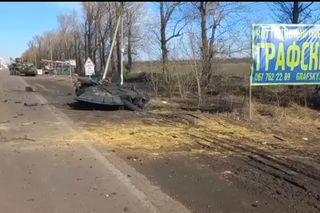 Siły ukraińskie odpierają atak! Zniszczyły kolumnę rosyjskich wojsk pod Charkowem! Zestrzelono też jeden śmigłowiec