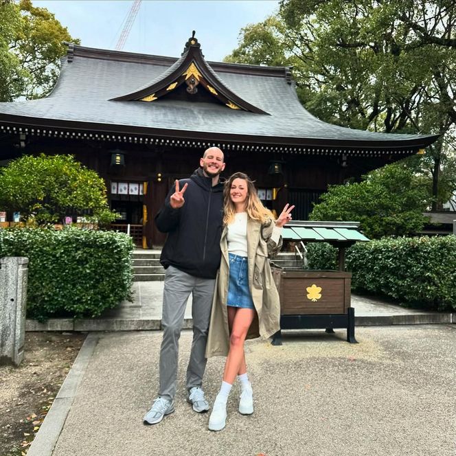 Bartosz Kurek z żoną Anną