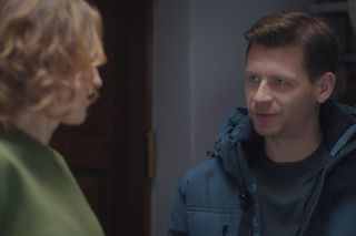 M jak miłość odc. 1861. Natalka (Dominika Suchecka), Adam Karski (Patryk Szwichtenberg) 