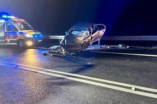 Tragiczny wypadek na DK 91 w Nowych Marzach. Nie żyje kierowca, drugi w szpitalu