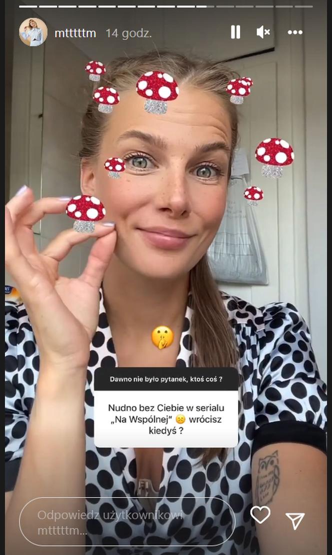 Marta Wierzbicka na Instagramie ujawnia czy Ola wróci do "Na Wspólnej"