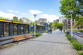 Centrum Lokalne Kamionek wiosną 2025 r.