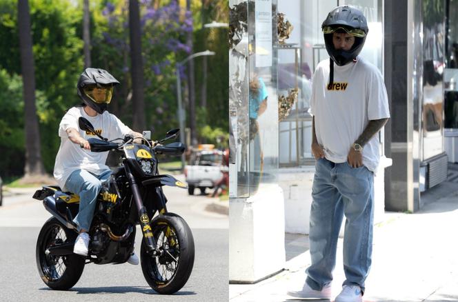 Justin Bieber na motorze
