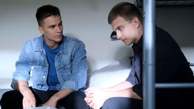 M jak miłość odc. 1887. Mateusz (Rafał Kowalski), Janek Winiar (Jakub Sirko)