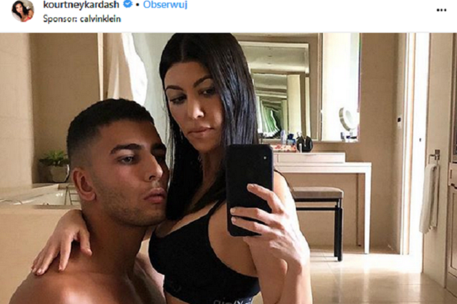 Kourtney Kardashian pozuje z chłopakiem na sexy zdjęciu! Ale on ma klatę!