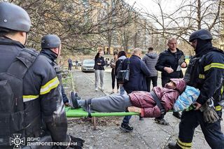 Rosyjski atak rakietowy na Krzywy Róg