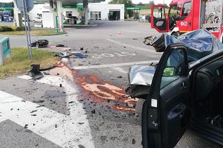 PRZERAŻAJĄCY wypadek motocyklisty w Małopolsce