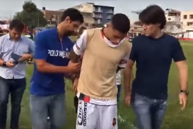 Brazylijski piłkarz aresztowany w trakcie meczu