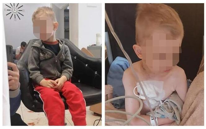 Krew potrzebna natychmiast! Trwa walka o życie małego Szymonka spod Makowa Mazowieckiego [ZDJĘCIA]