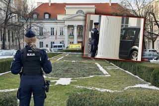 Tajemnicza akcja policji w centrum Warszawy. Kobieta czaiła się pod Pałacem Prezydenckim i KPRM
