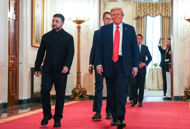 Spotkanie Zełeński - Trump w Białym Domu z udziałem europejskich liderów