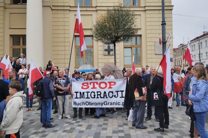 Wiec Stop imigracji odbył się w centrum Lublina