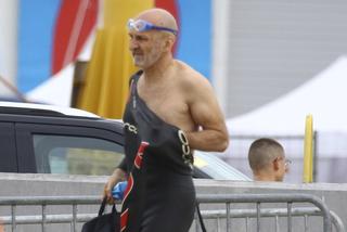 Kazimierz Marcinkiewicz na zawodach Enea Ironman w Gdyni