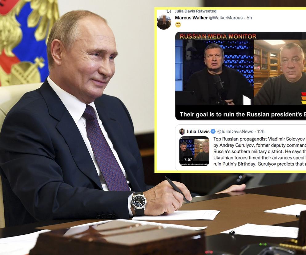Władimir Putin kończy 70 lat. W rosyjskiej TV panika: Ukraińcy będą chcieli zepsuć mu urodziny 