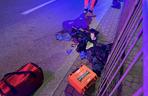 Motocyklista roztrzaskał się na Moście Gdańskim. Trafił do szpitala