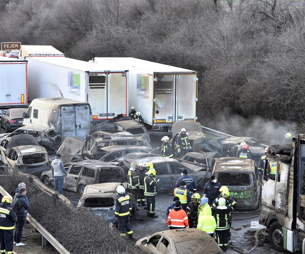 Węgry. Wypadek na autostradzie M1