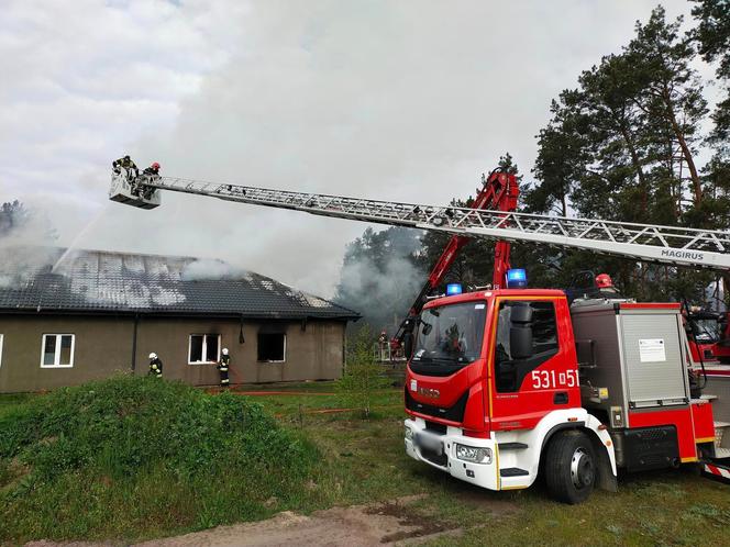 Pożar stolarni pod Nasielskiem