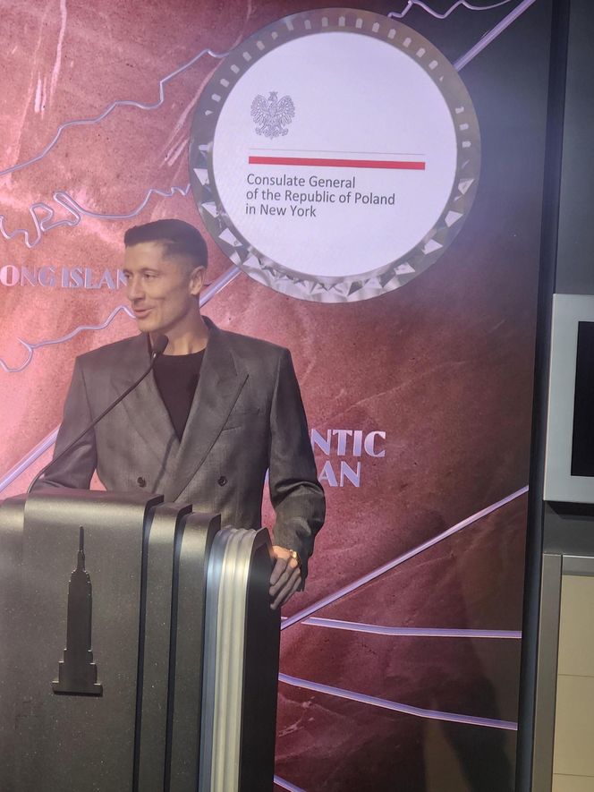 Lewandowski rozświetlił Empire State Building