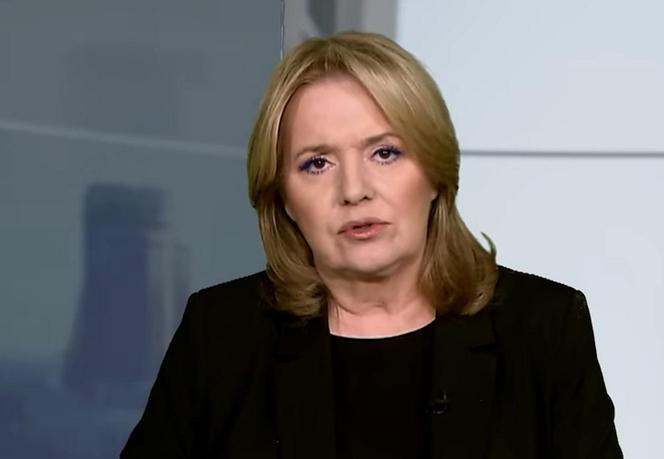 Danuta Holecka po śmierci syna wróciła na antenę Telewizji Republika. Strój mówił wszystko