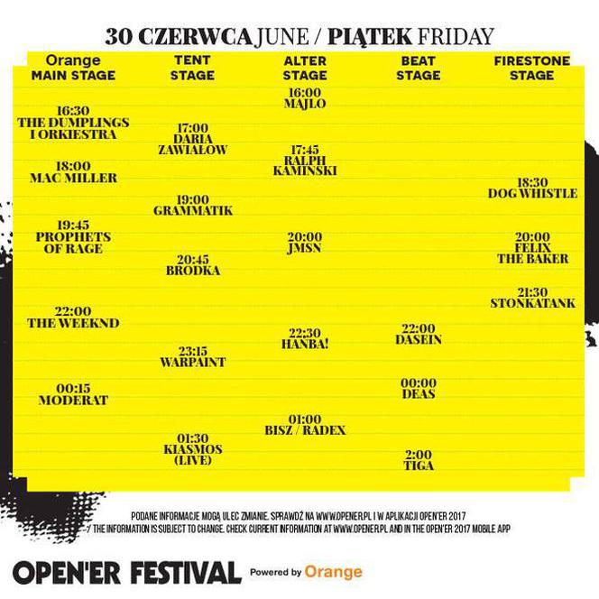 Opener Festival 2017: Trzeci dzień ze świetną muzyką! [PROGRAM]