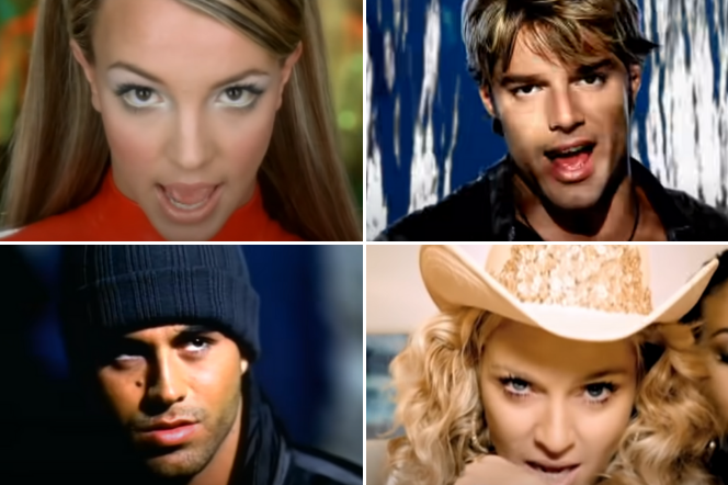 Britney Spears, Ricky Martin, Enrique Iglesias, Madonna