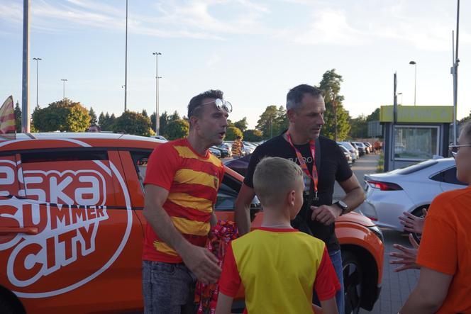 Jagiellonia-Poniewież. Liga Mistrzów i Eska Summer City na Stadionie Miejskim w Białymstoku