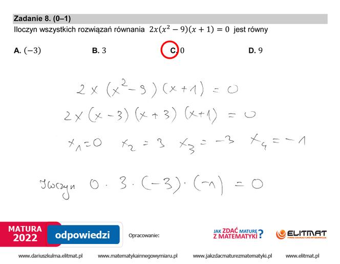  Matura 2022 matematyka. Odpowiedzi, pytania, arkusz CKE, zadania, rozwiązania [poziom podstawowy matematyka matura 5.05.2022]