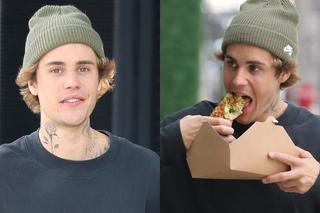 Szczęśliwy Justin Bieber zajada się kanapką. Ma powody do zadowolenia: Holy to hit!