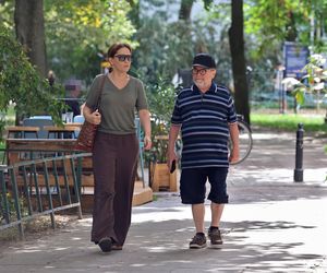 Edward Miszczak i Anna Cieślak na bazarku