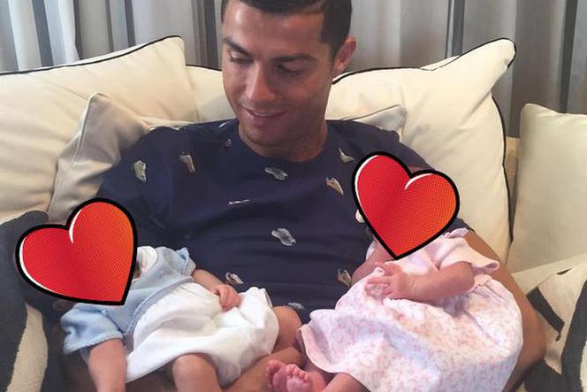 Cristiano Ronaldo z bliźniakami