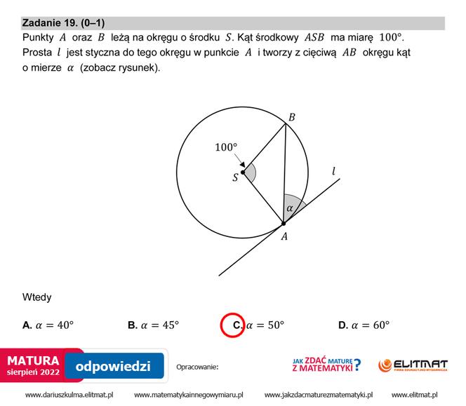 Matura 2022: matematyka, poprawka. Arkusz PDF