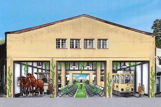 Mural ozdobi budynek zabytkowej zajezdni
