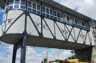 Tak obecnie wygląda remontowana nastawnia bramowa w Bytomiu - zdjęcia sierpień 2024