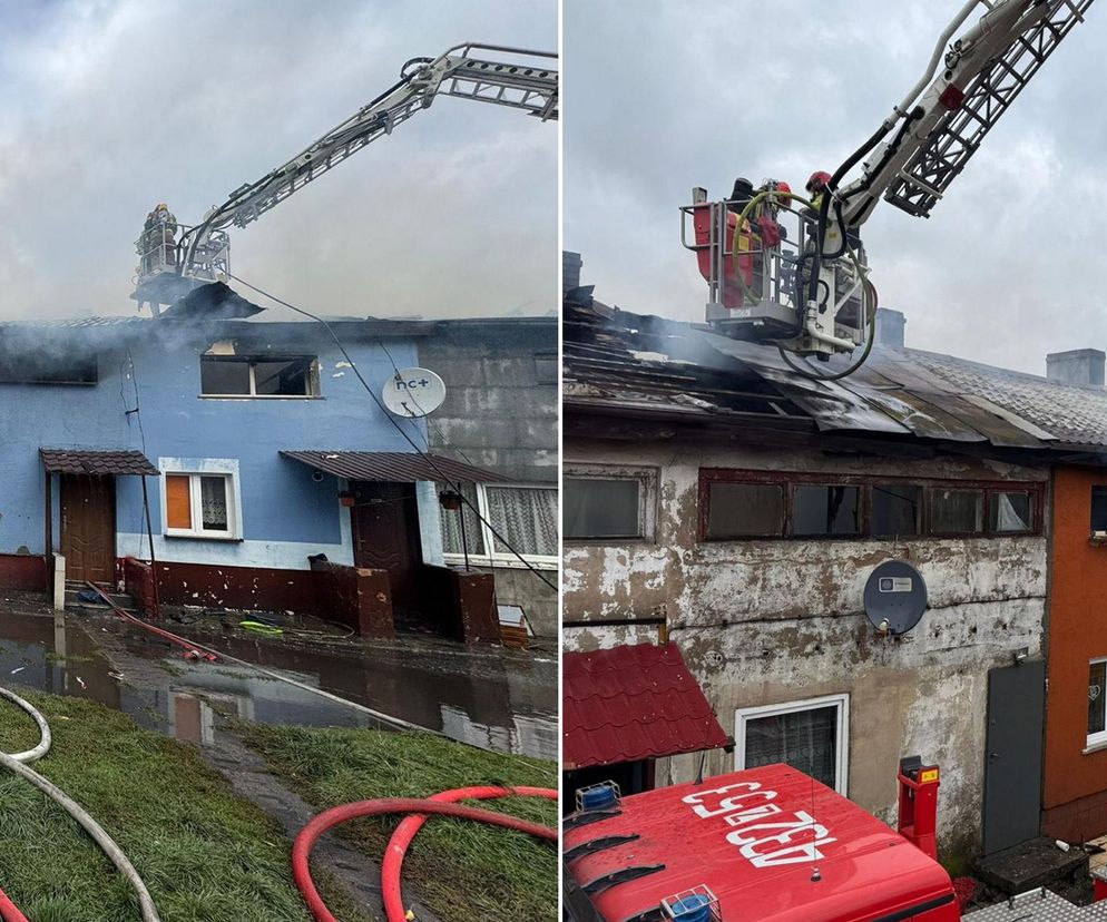 Pożar budynku wielorodzinnego w powiecie gryfińskim. Dwie osoby w szpitalu, ewakuowano 19 mieszkańców!