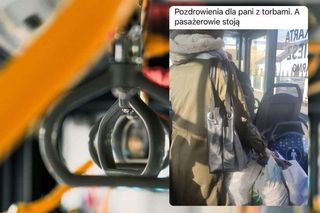 Radzymin. Afera o zmęczone torby w autobusie. Autorka zdjęcia tego się nie spodziewała